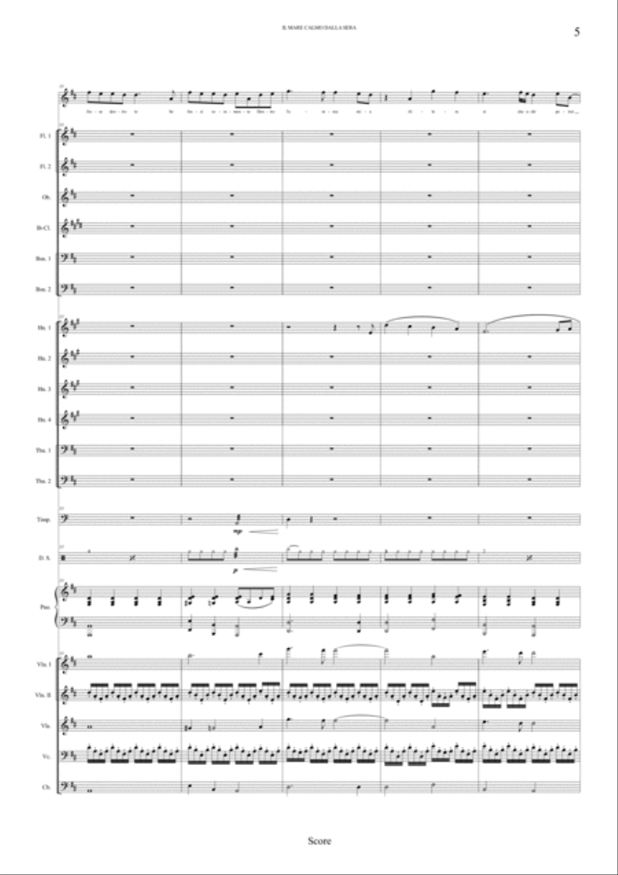 Il Mare Calmo Della Sera Full Orchestra scores gallery preview page 5