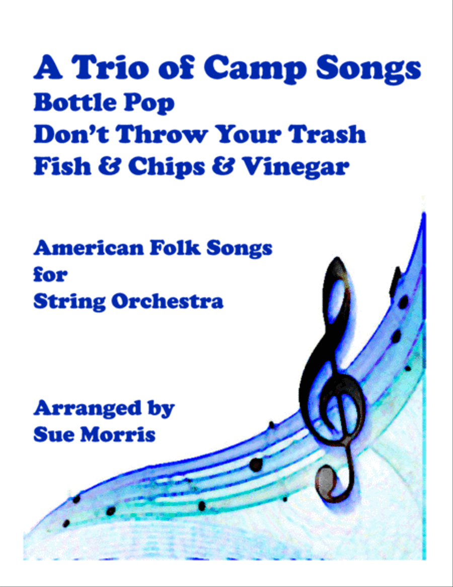 A Trio of Camp Songs String Orchestra scores gallery preview page 1