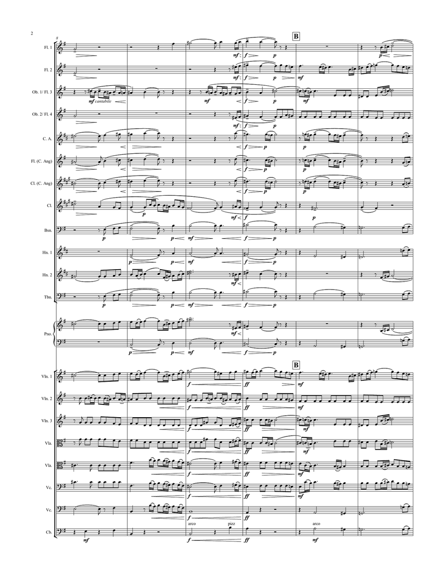 Rachmaninoff - Vocalise (flex orchestra ensemble) Chamber Orchestra scores gallery preview page 2