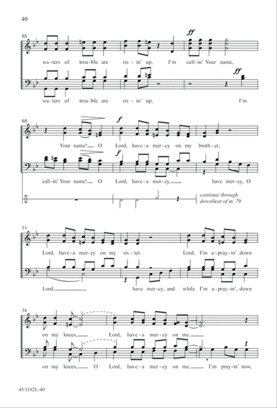 All Around A Cappella 4-Part scores gallery preview page 40