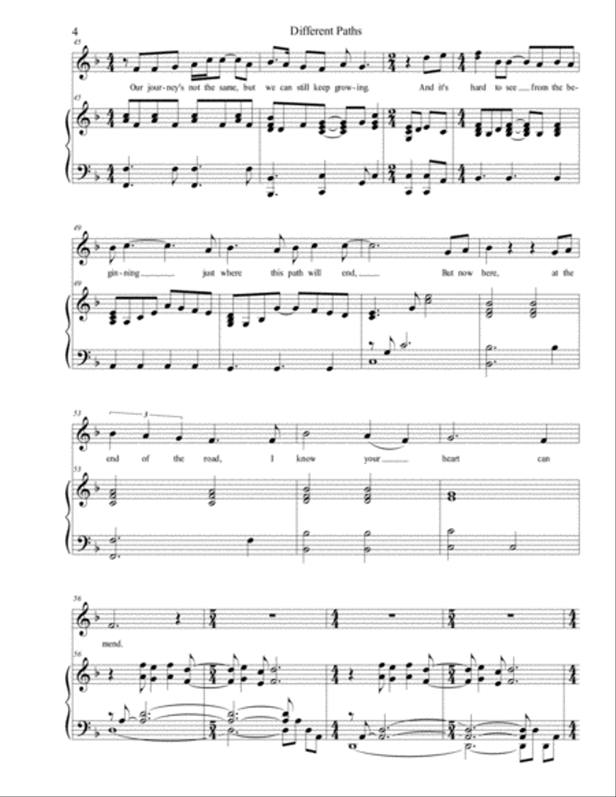 Different Paths - from Rogue One: A Star Wars Musical Voice scores gallery preview page 4