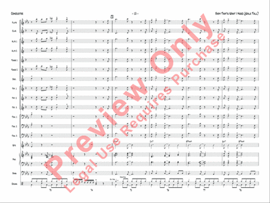 Baby That's What I Need (Walk Tall) Jazz Ensemble scores gallery preview page 11