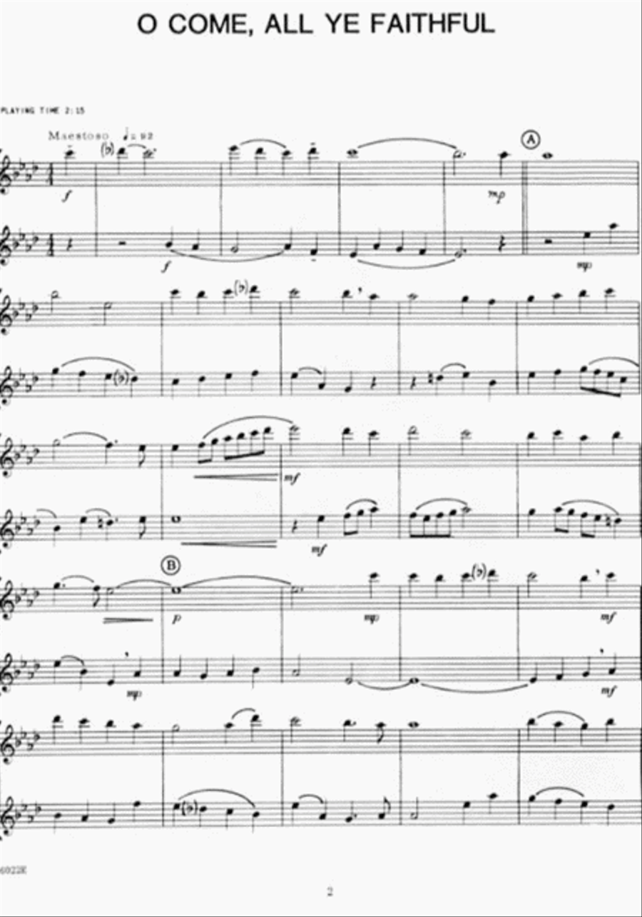 Christmas For Two -Flute Christmas For Two -Flute Flute Duet scores gallery preview page 2