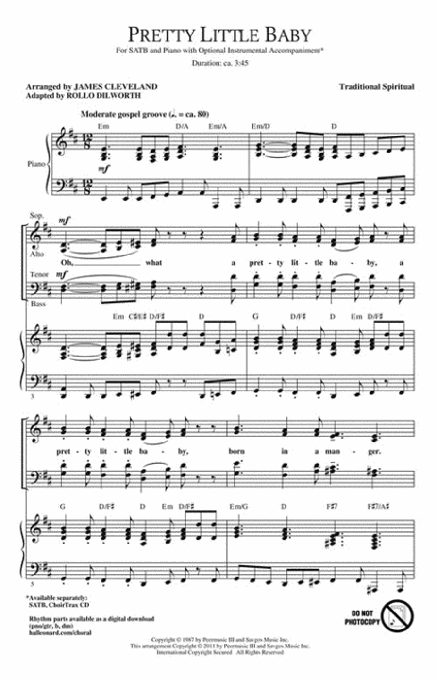 Pretty Little Baby Pretty Little Baby Choir scores gallery preview page 2