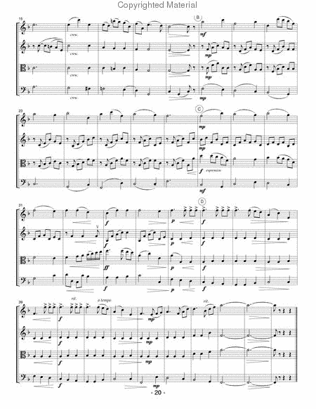 Classic Opera for String Quartet - Score image number null