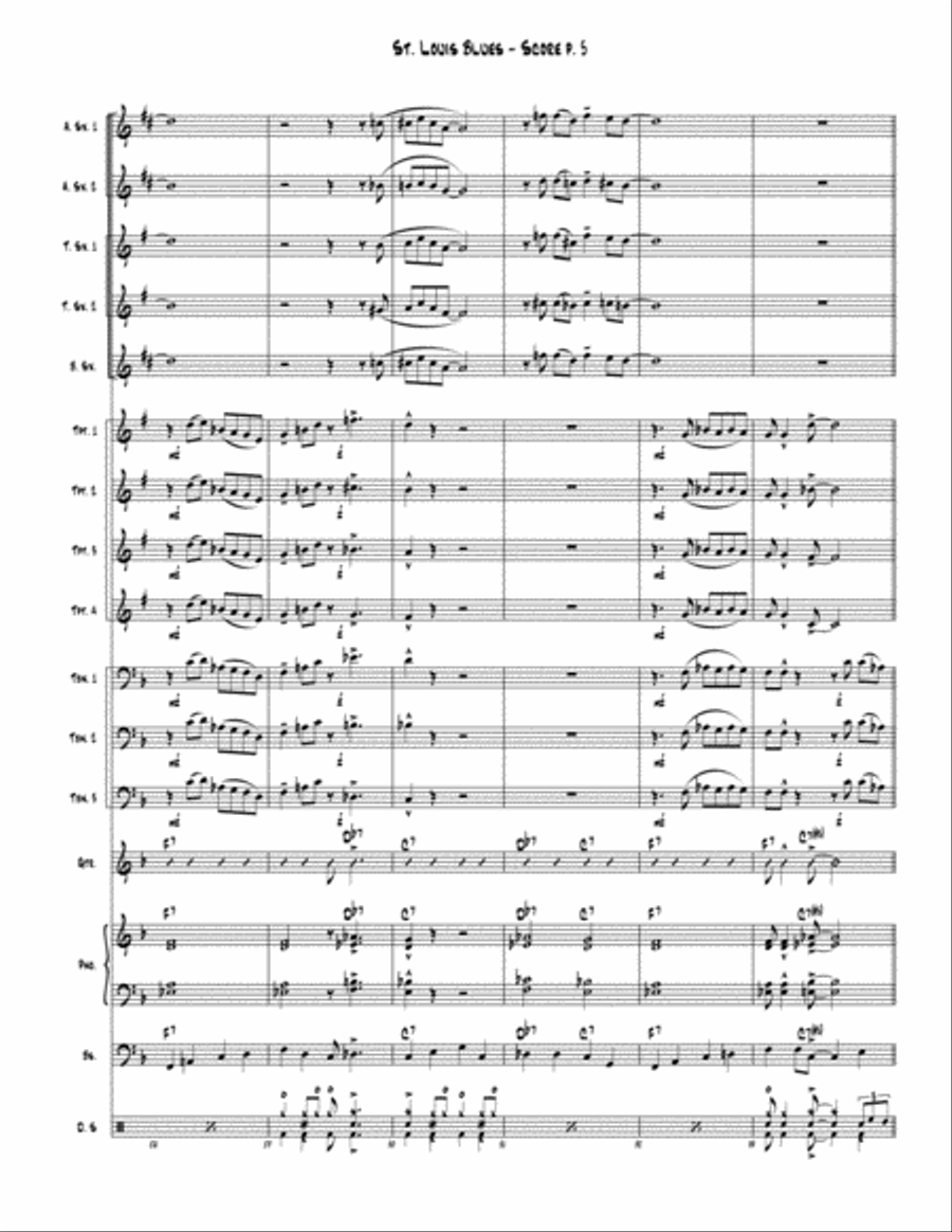 St. Louis Blues St. Louis Blues Jazz Ensemble scores gallery preview page 6