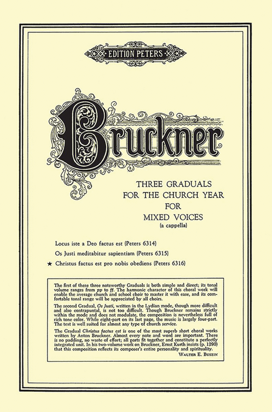 Gradual No. 3 -- Christus factus est 4-Part scores gallery preview page 1