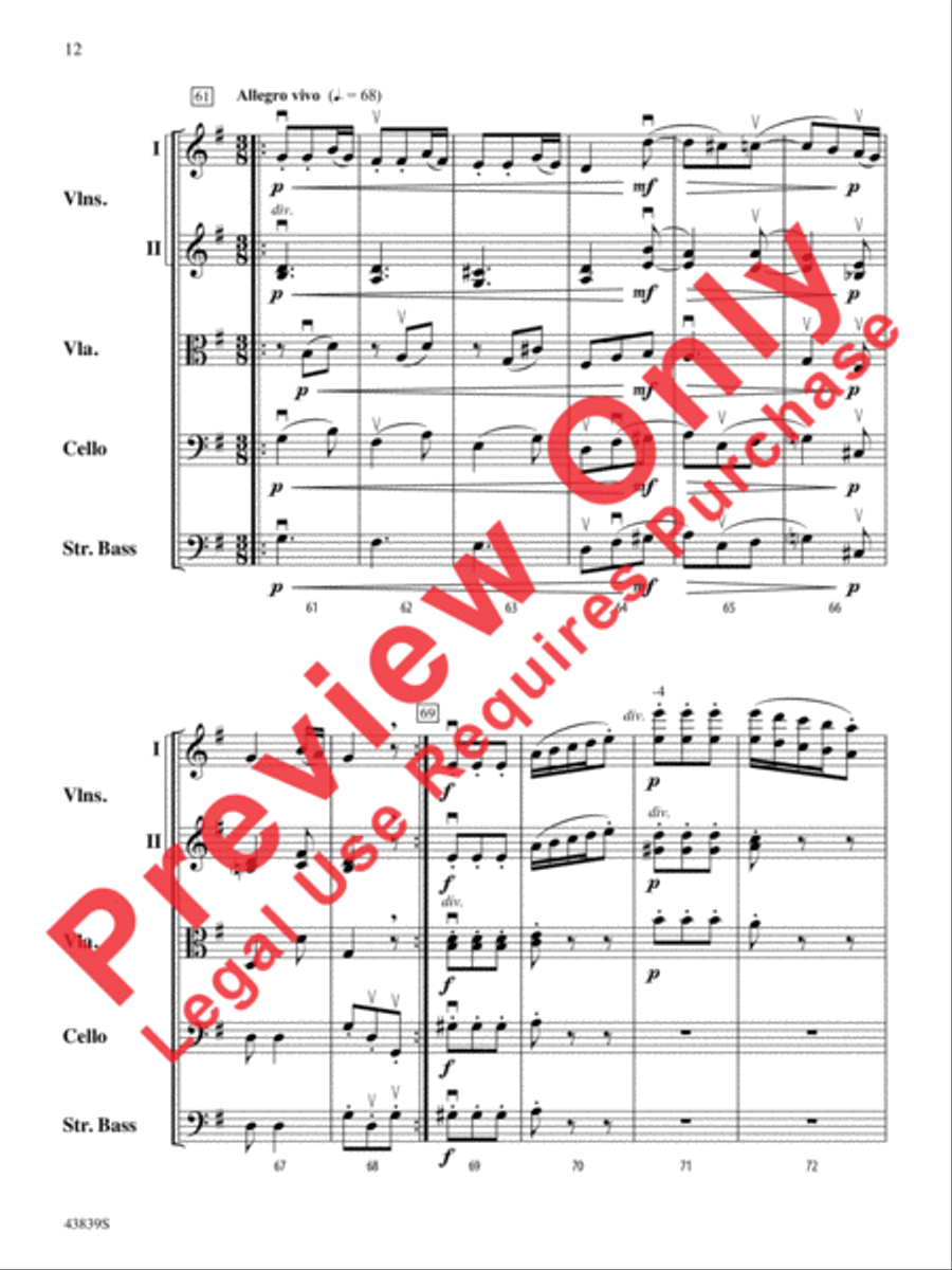 Mozartiana Mozartiana String Orchestra scores gallery preview page 13