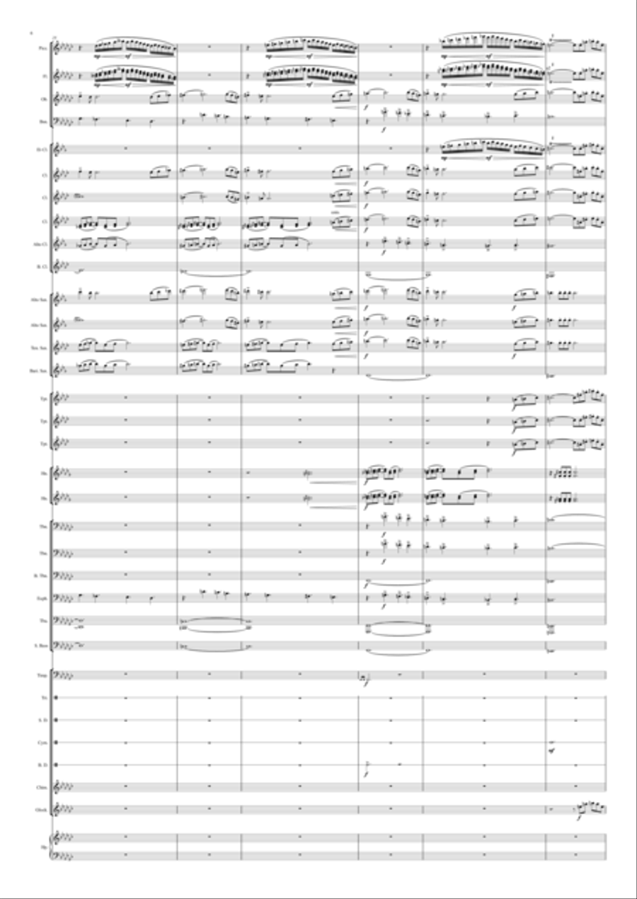 Proof Of A Hero Concert Band scores gallery preview page 6