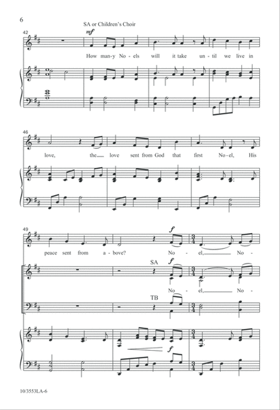 How Many Noels? 4-Part scores gallery preview page 6