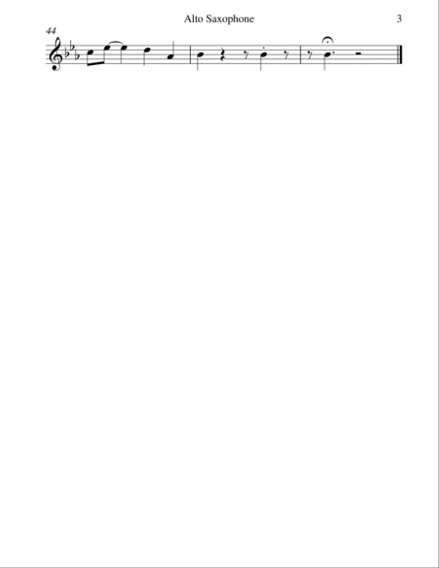 Santa Claus Is Comin' To Town Saxophone Quartet scores gallery preview page 6