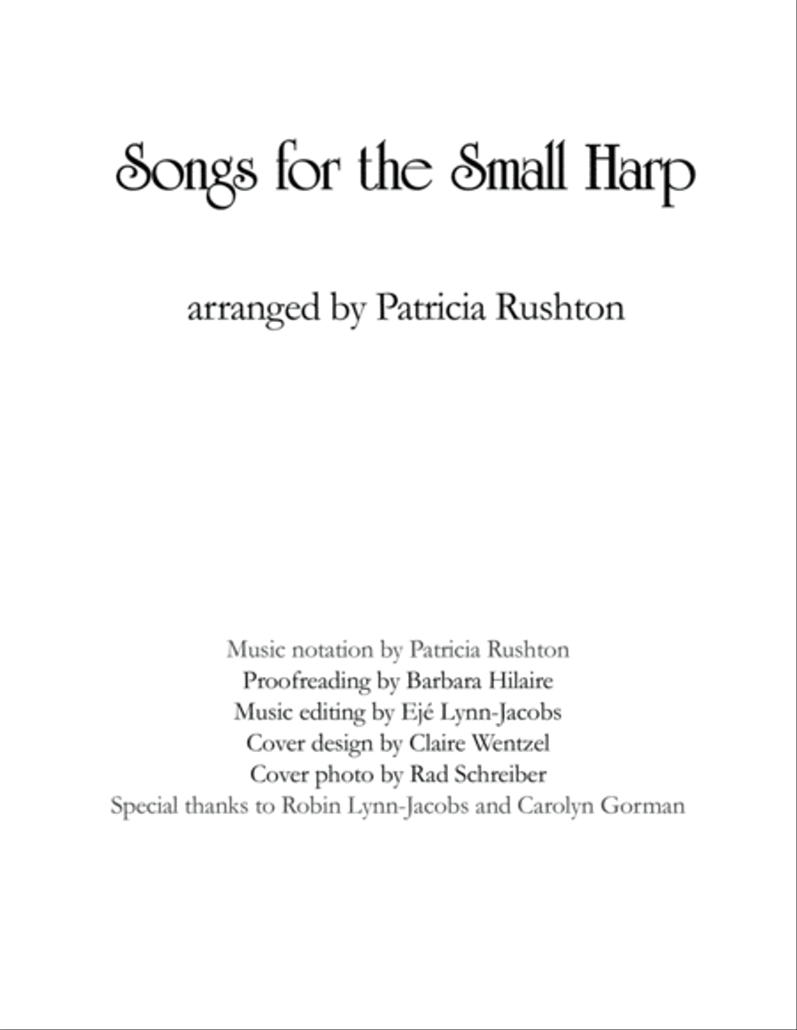 Songs for the Small Harp Harp scores gallery preview page 2