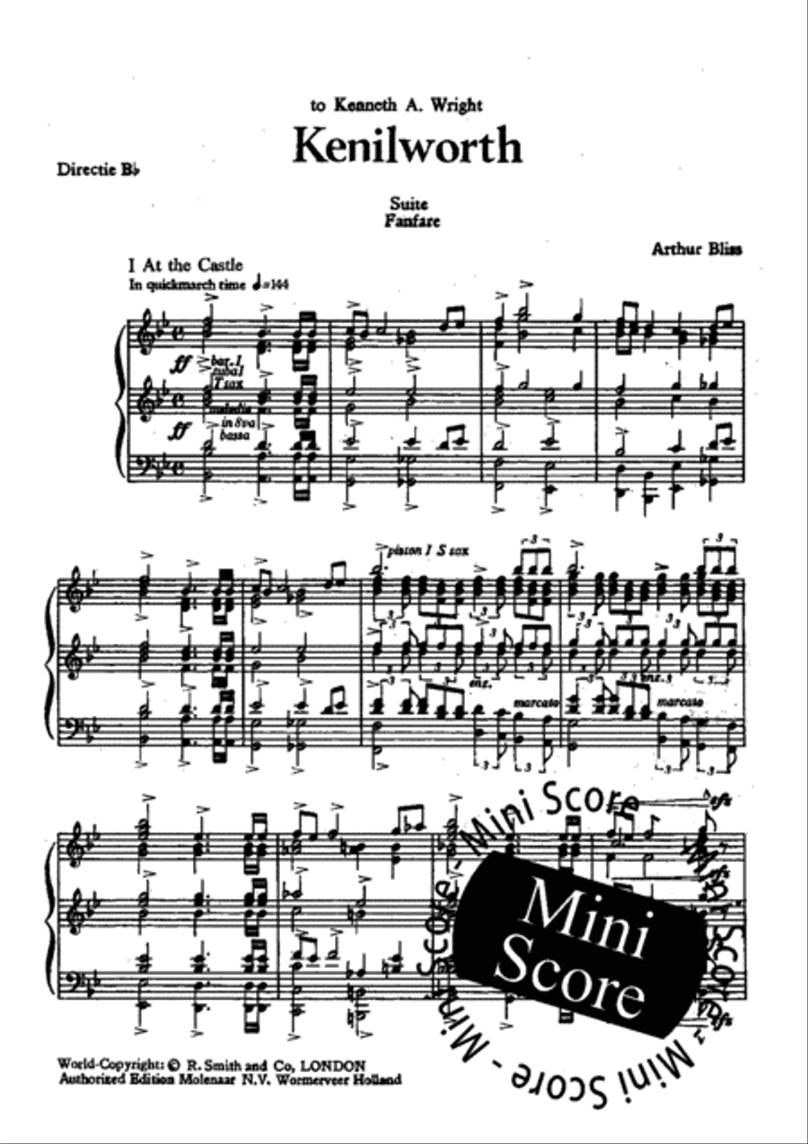 Kenilworth Kenilworth Fanfare Band scores gallery preview page 3