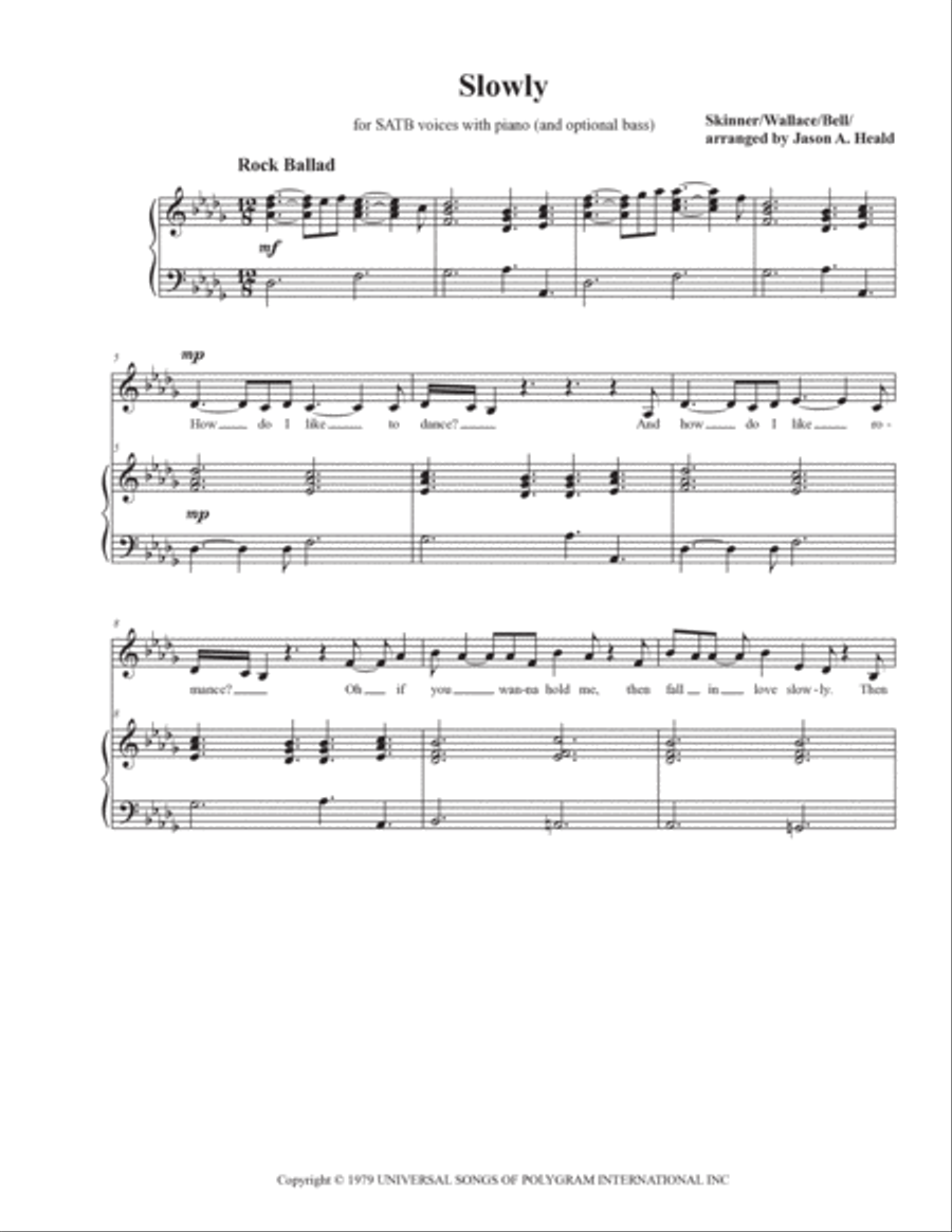 Slowly Slowly 4-Part scores gallery preview page 3