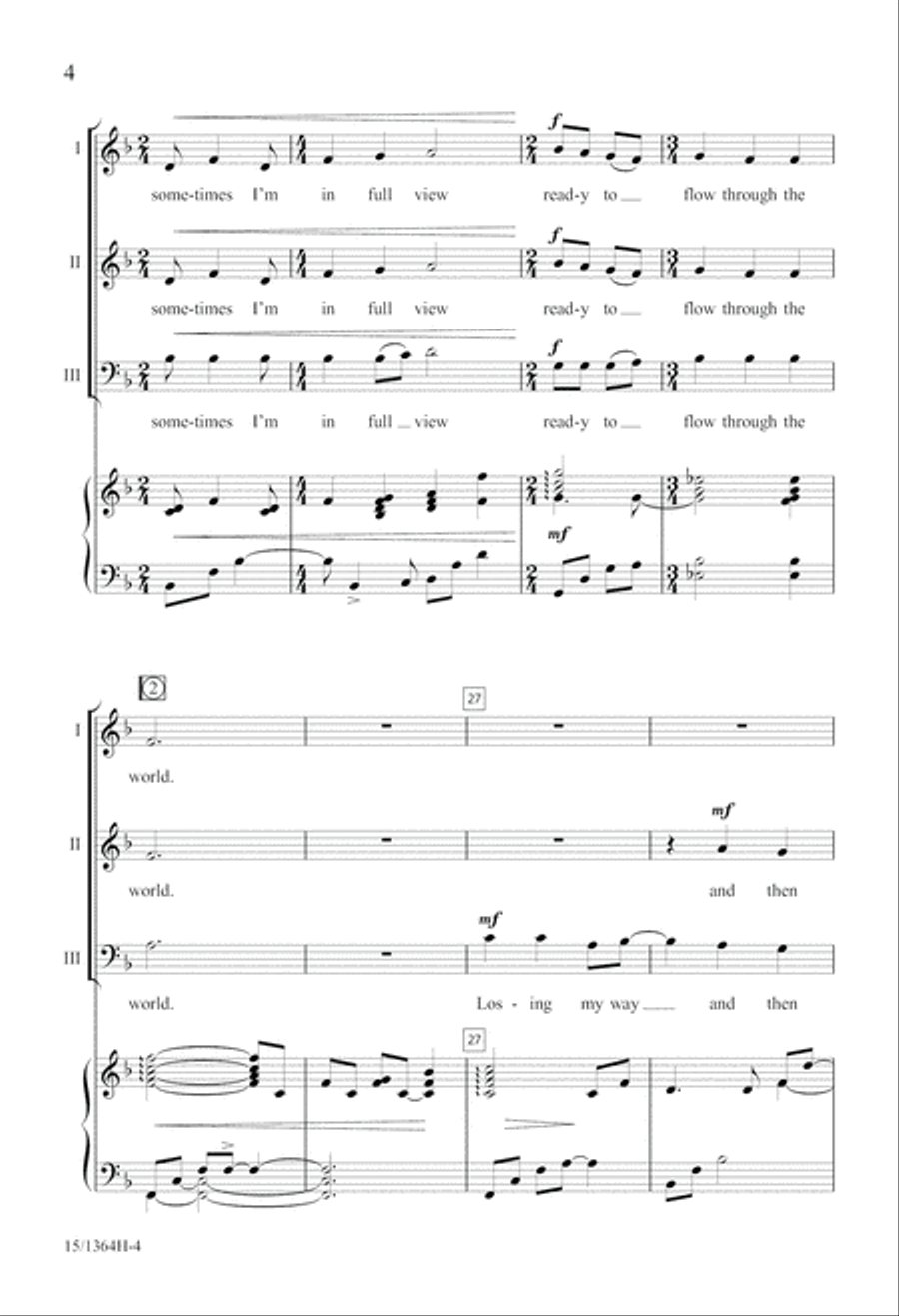 I Am the River 3-Part scores gallery preview page 5