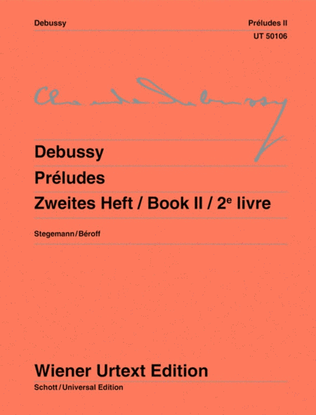 Book cover for Debussy - Preludes Book 2 For Piano