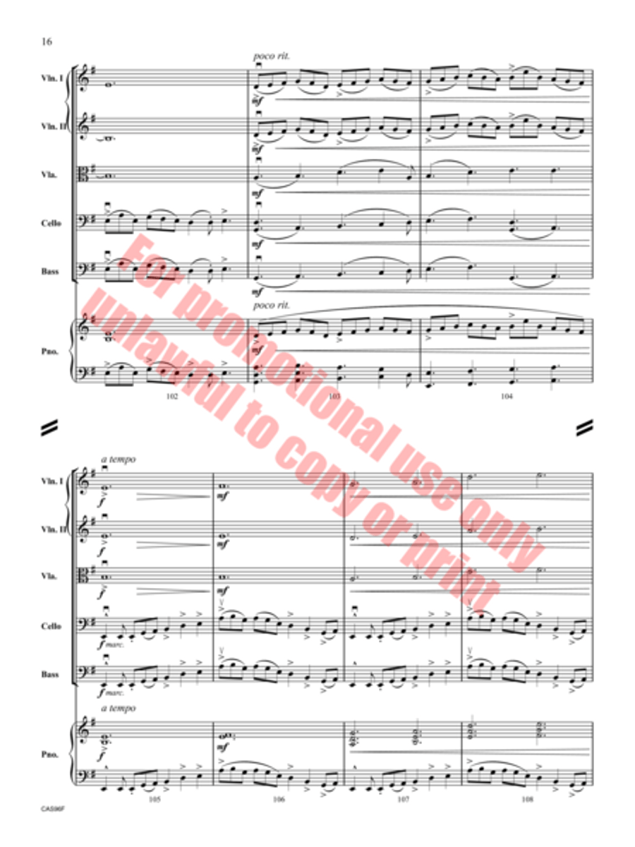 Reels and Reverie String Orchestra scores gallery preview page 17