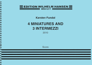 Book cover for 4 Miniatures and 3 Intermezzi