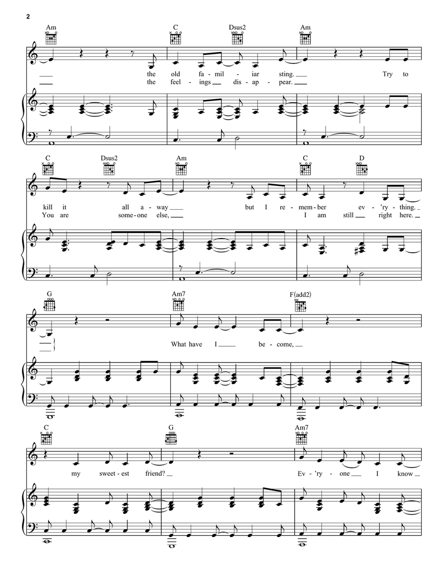Hurt (Quiet) Acoustic Guitar scores gallery preview page 2
