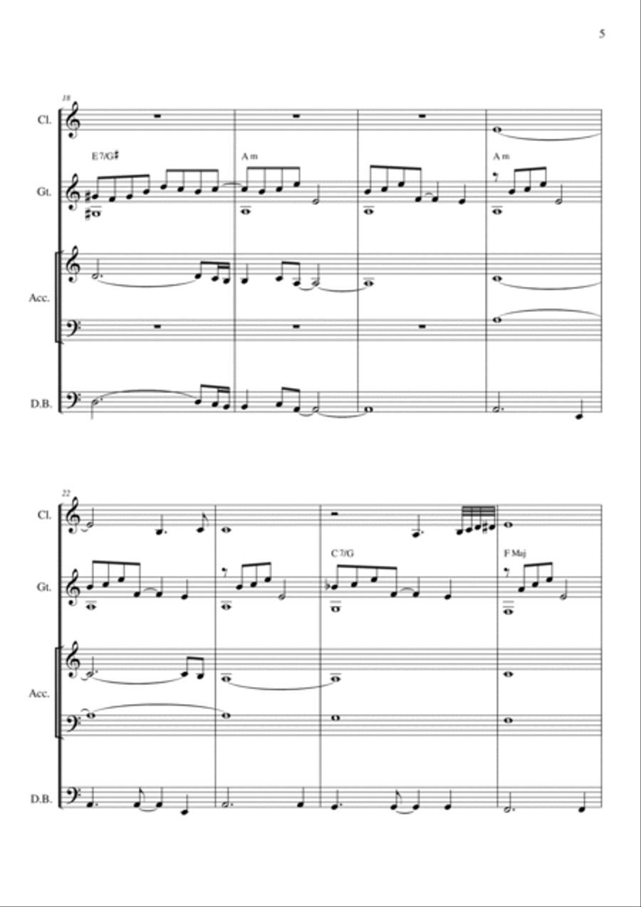 Jakob Elija Clarinet scores gallery preview page 5