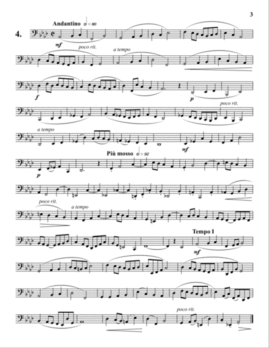 Progressive Etudes for Tuba, Vol. 2 Tuba scores gallery preview page 3