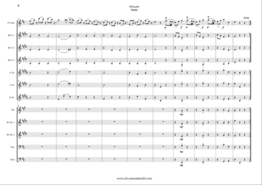 Minuetto - W. A. Mozart Large Ensemble scores gallery preview page 5