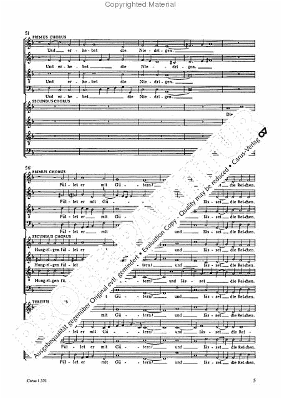All my spirit exalts my Saviour (Meine Seele erhebt den Herren) 4-Part scores gallery preview page 6