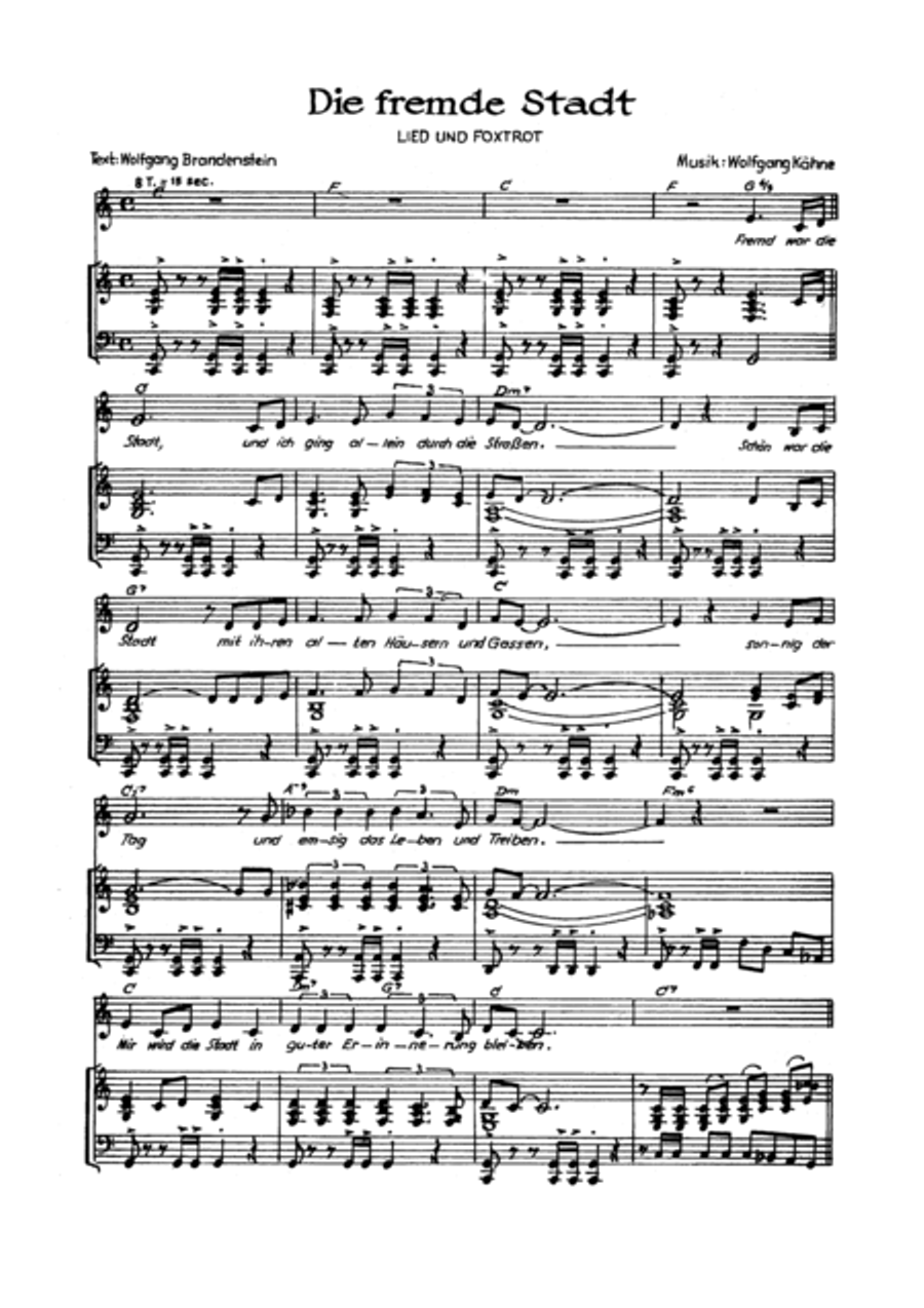 Die fremde Stadt Voice scores gallery preview page 3