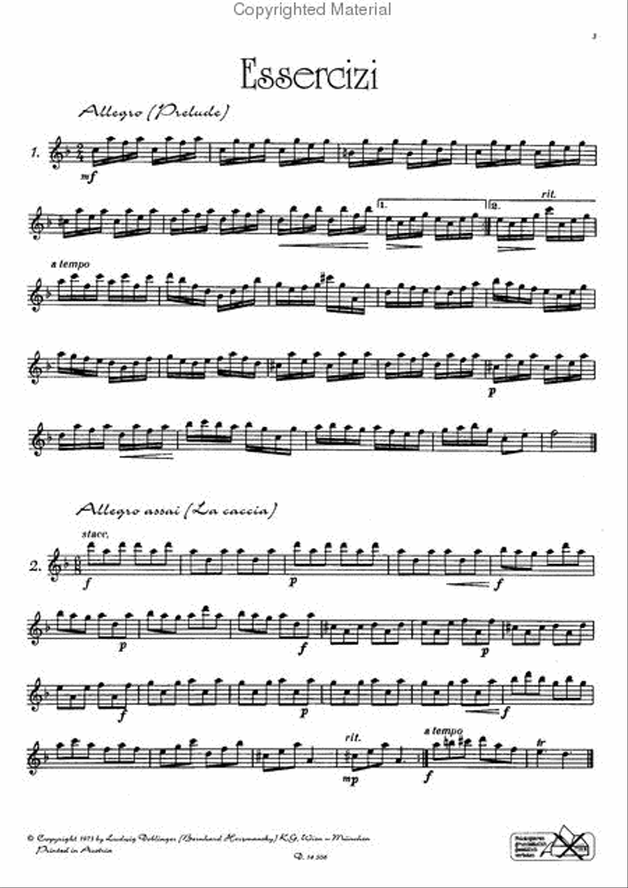 Essercizi per il flauto dolce Flute scores gallery preview page 2