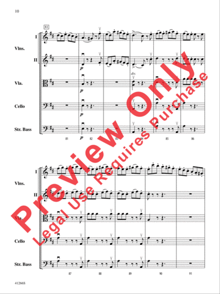 Adagio and Presto String Orchestra scores gallery preview page 11