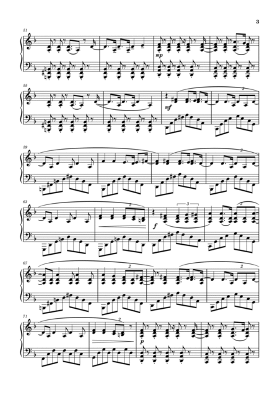 Roller coaster Piano Solo scores gallery preview page 3