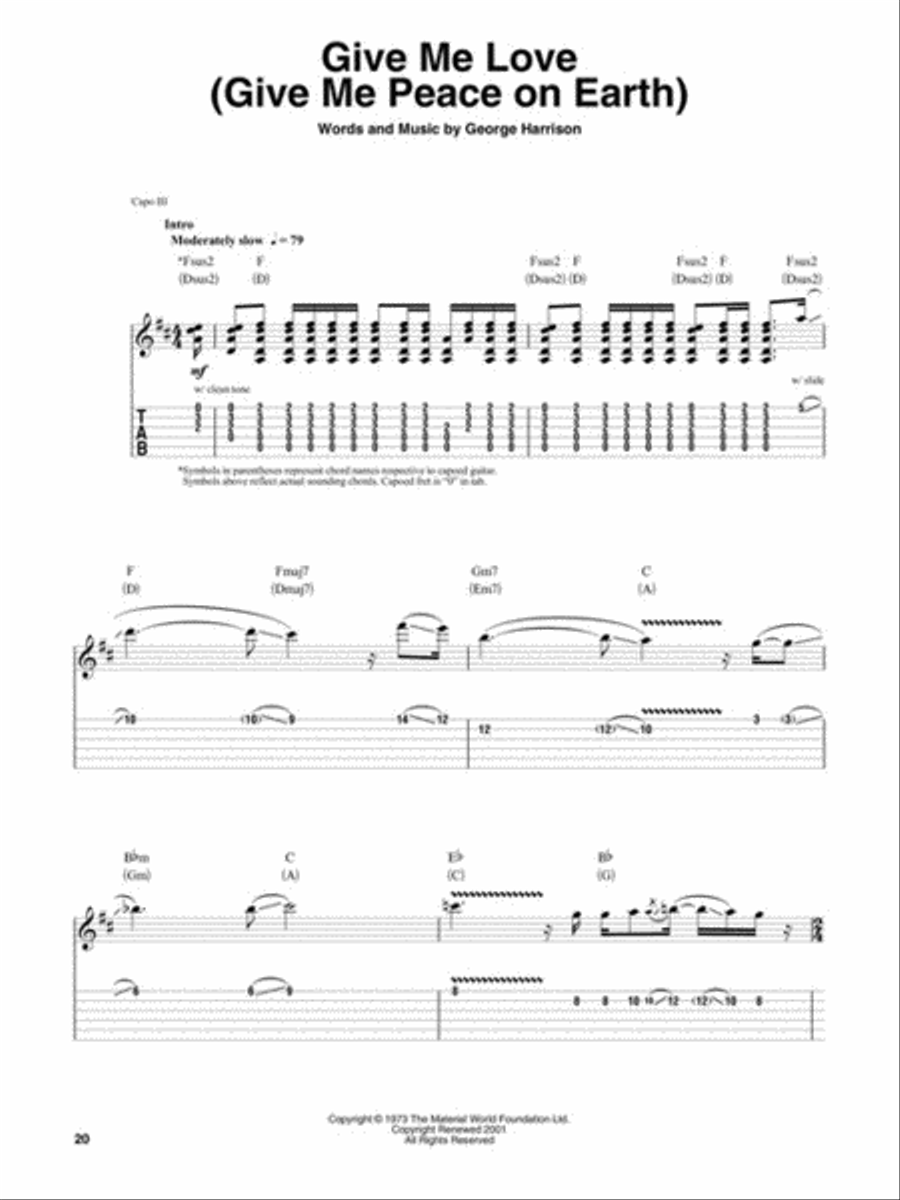 George Harrison Electric Guitar scores gallery preview page 5