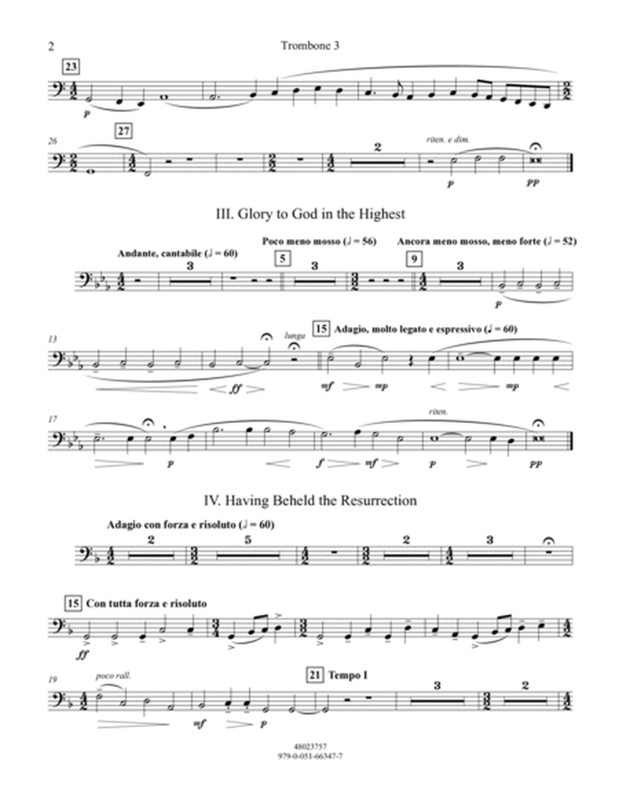 Suite from All-Night Vigil (Vespers) - Trombone 3