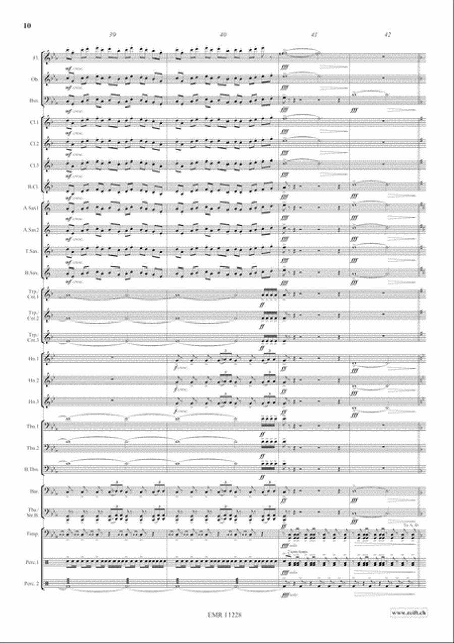 Clouds Concert Band scores gallery preview page 12