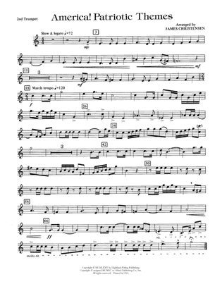 America! Patriotic Themes (as played at Disney World): 2nd B-flat Trumpet