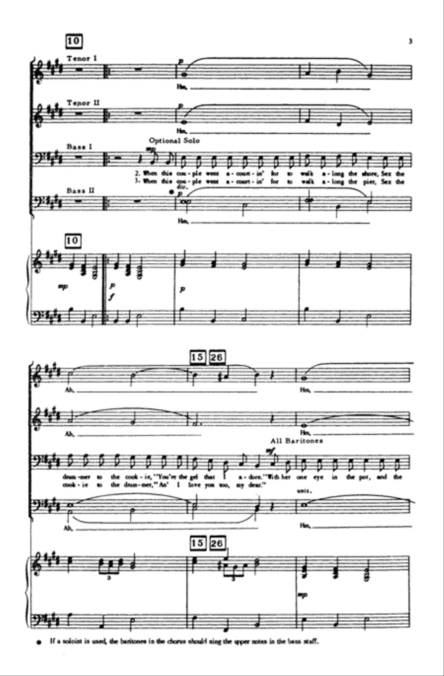 The Drummer and the Cook Choir scores gallery preview page 2