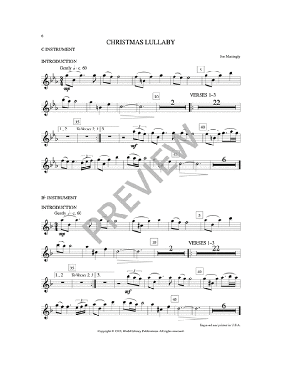 Christmas Lullaby 2-Part scores gallery preview page 5