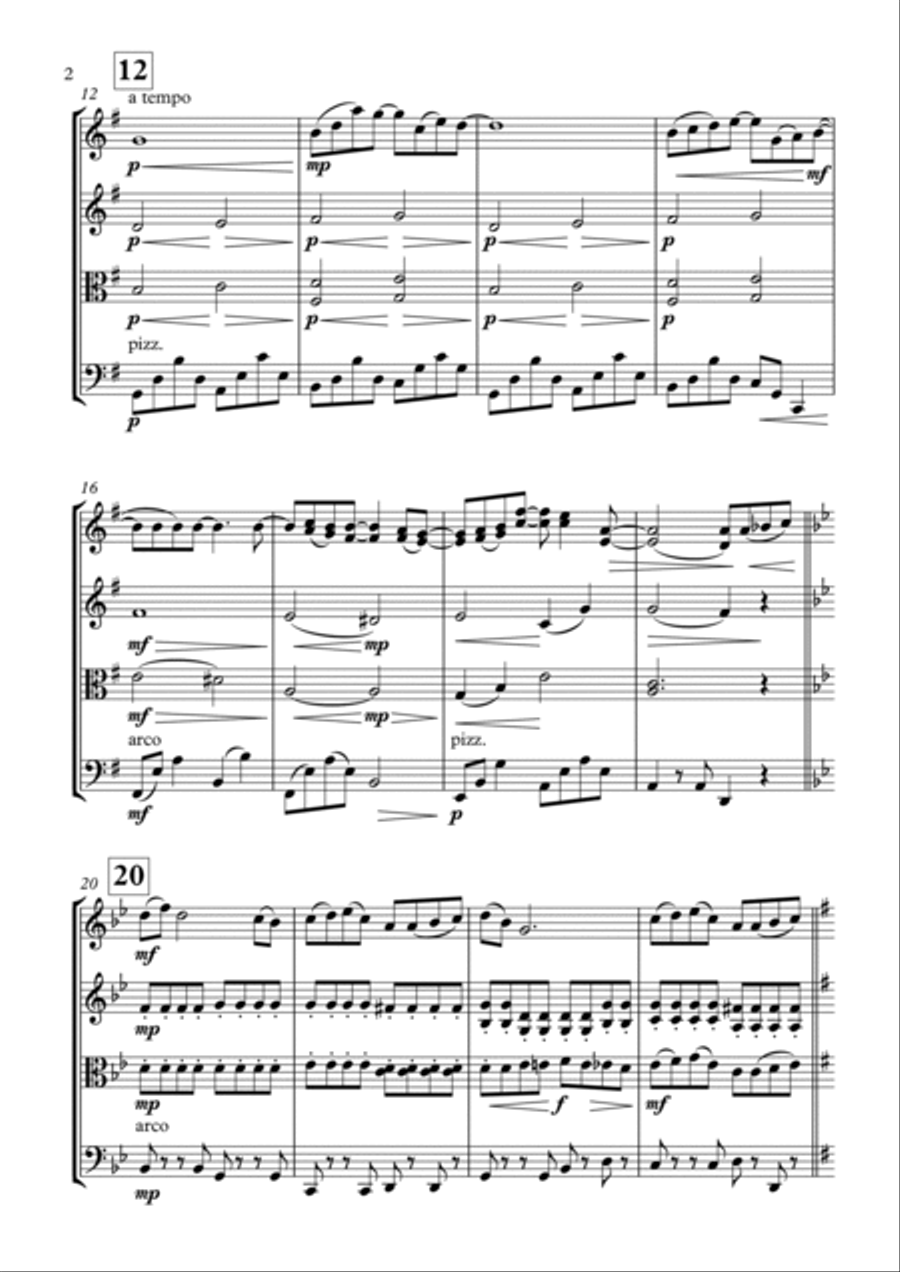 Here, There And Everywhere String Quartet scores gallery preview page 2