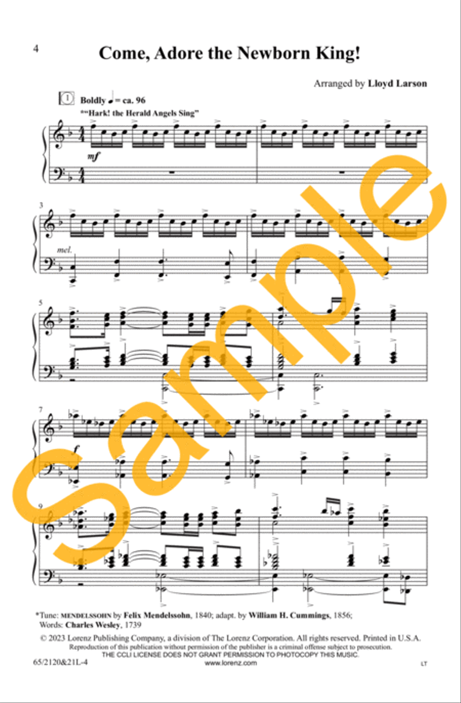 A New and Glorious Morn! - SATB with Performance CD 4-Part scores gallery preview page 5
