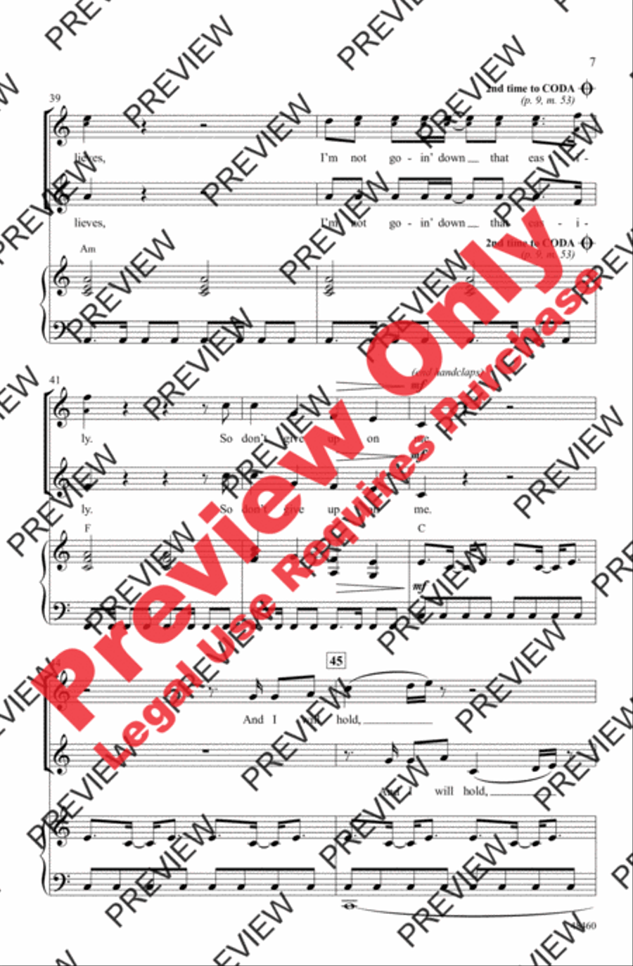 Don't Give Up on Me 2-Part scores gallery preview page 7
