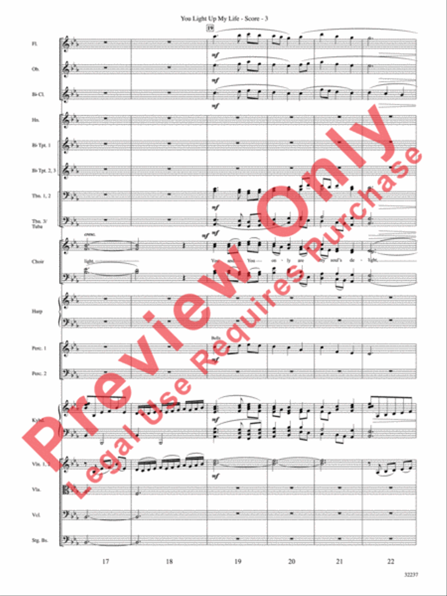 You Light Up My Life Choir scores gallery preview page 4