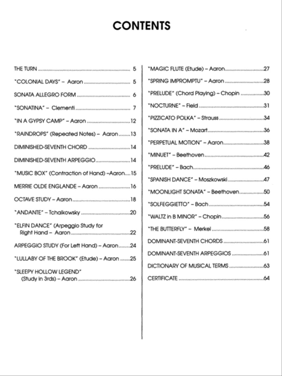 Michael Aaron Piano Course Lessons Grade 4 Piano Method scores gallery preview page 2