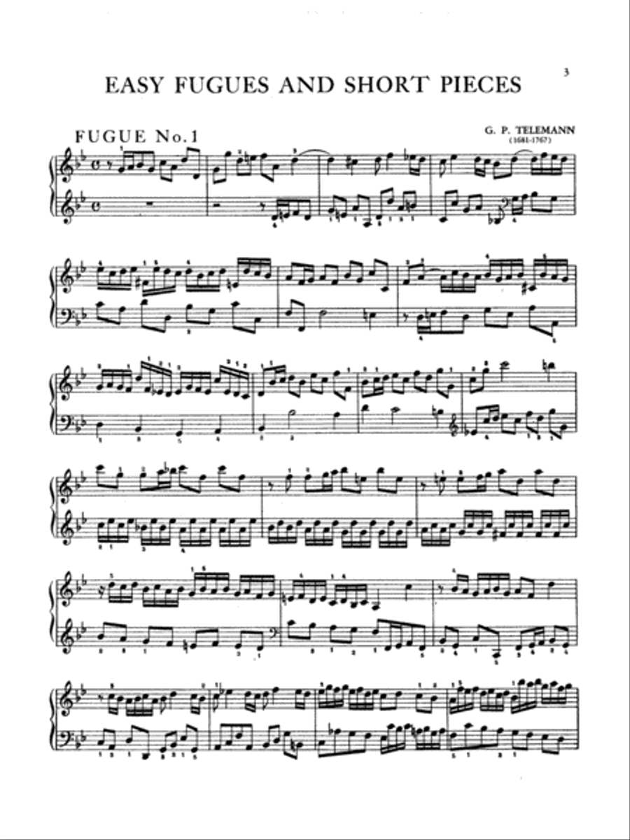 Easy Fugues & Pieces Piano Solo scores gallery preview page 4