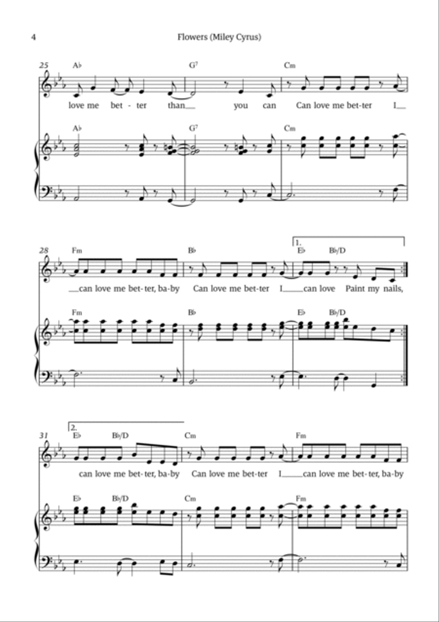 Flowers Voice scores gallery preview page 4