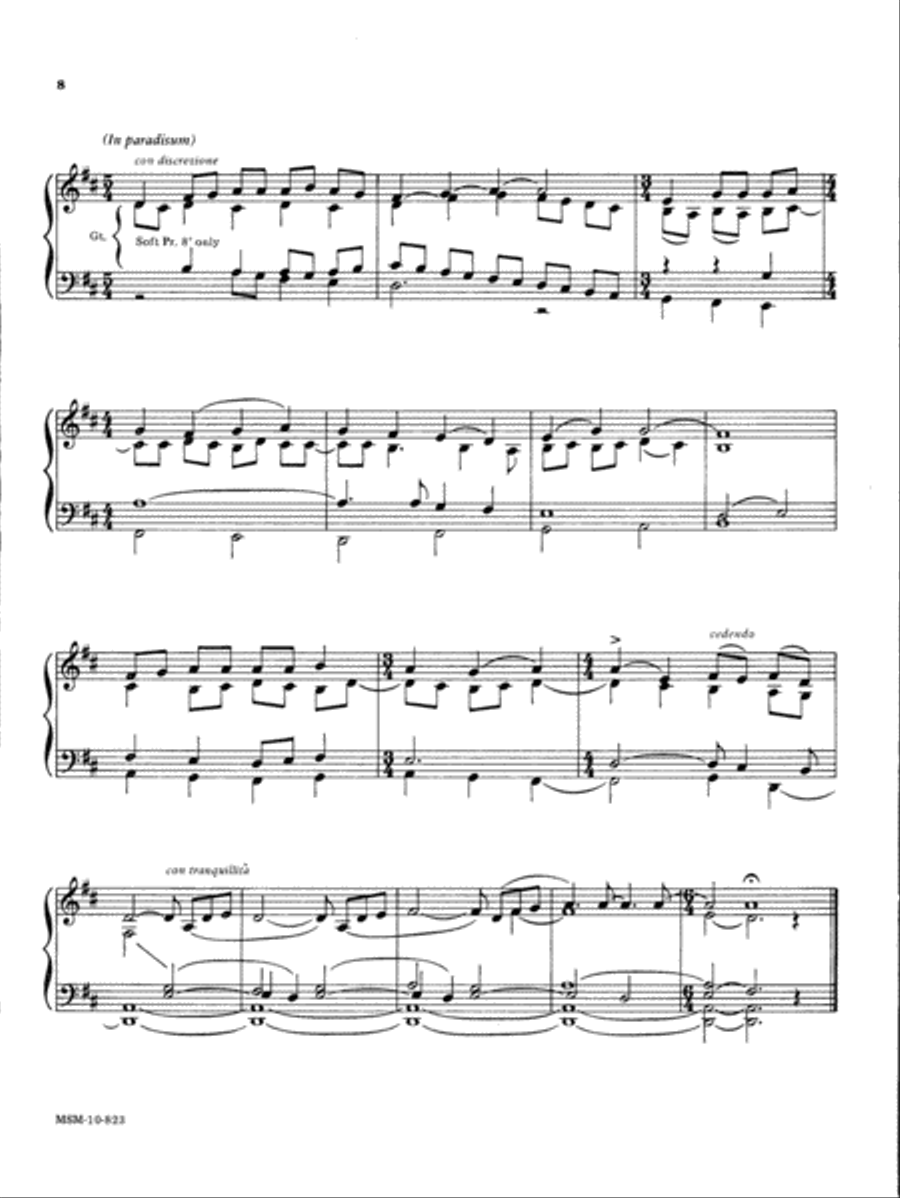 Adoro te Devote/La Ricordiamo Organ scores gallery preview page 4