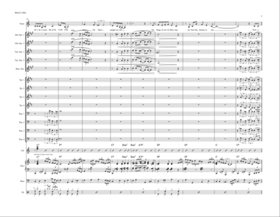 Black Coffee Jazz Ensemble scores gallery preview page 3