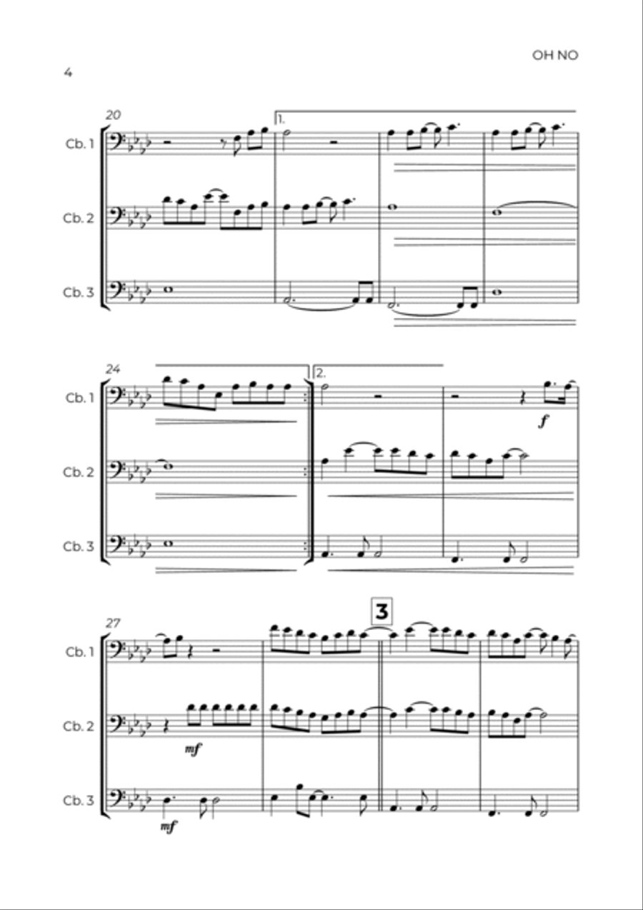 Oh No String Trio scores gallery preview page 4