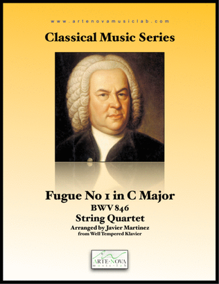 Fugue No. 1 BWV 846 for String Quartet