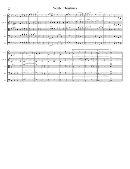 White Christmas by Irving Berlin String Quartet - Digital Sheet Music