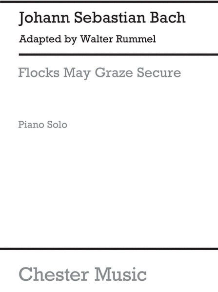 Flocks May Graze Secure for Piano